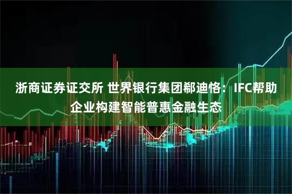 浙商证券证交所 世界银行集团郗迪恪:IFC帮助企业构建智能普惠金融生态